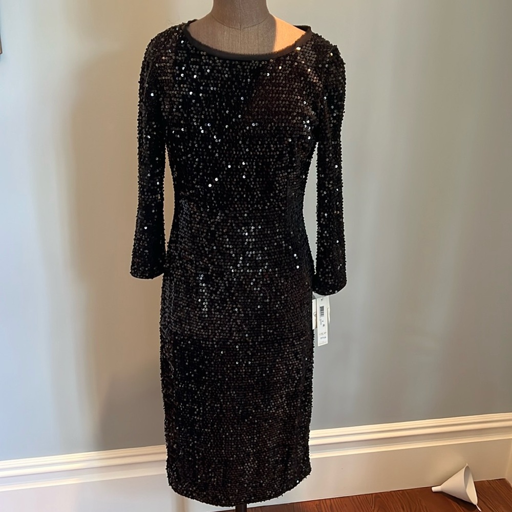 Eliza J Black Sequin Dress